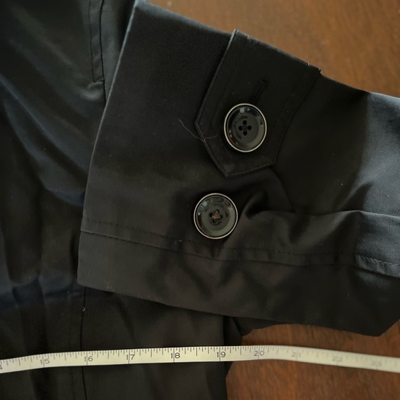 London Fog black trench coat - Picture 7 of 10